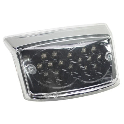 Feu arrière adaptable noir à leds (16 leds rouges) pour scooter MBK Booster / Yamaha BWS après 2004