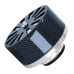 Filtre à air adaptable carbone débit variable droit Ø28 / 35mm