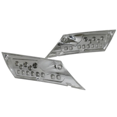 Clignotants arrière adaptables transparents à leds pour scooter Piaggio Zip 50 après 2000 (paire)