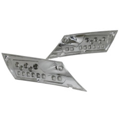 Clignotants arrière adaptables transparents à leds pour scooter Piaggio Zip 50 après 2000 (paire)