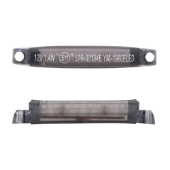 Clignotants universels Adaptable 8 LEDs fumé homologués CE 59mm x 9mm x 10mm