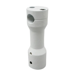 Potence scooter adaptable alu blanc pour MBK 50 Booster / Yamaha 50 BWS