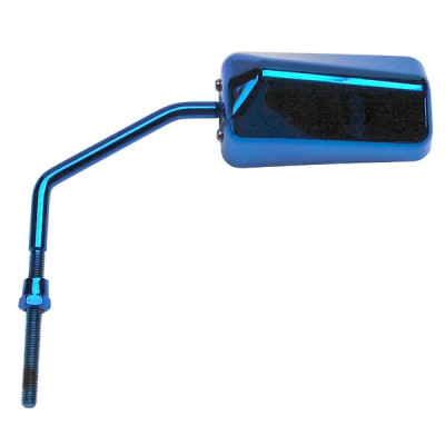 Rétroviseur adaptable diamètre 8 réversible bleu (tige longue bleu) pour scooter