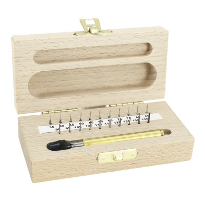 Alesoir gicleur adaptable coffret de 21 alésoirs 0,35 à 1,35 par 5/100ème