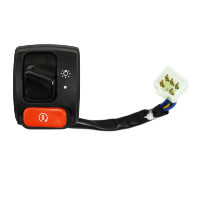 Commodo / commutateur droit adaptable pour scooter 50 MBK Booster 1999>2003, Next, Rocket après 2004, Stunt après 2004 (5JHH39750000)