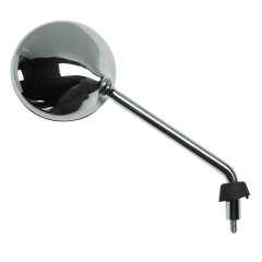 Rétroviseur droit chrome adaptable homologué CE Piaggio 125-300 Vespa LXV 2010+, GTV 2009-2013, Liberty 50-125 2006-2012