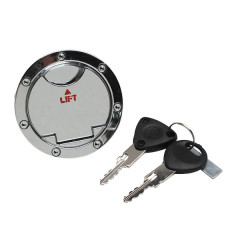 Bouchon essence antivol adaptable chrome pour scooter MBK Nitro, Yamaha Aerox