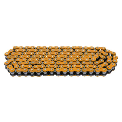 Chaine moto adaptable renforcée orange 134 maillons