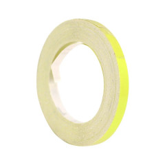 Autocollant adaptable jaune 6mm x 10m pour jante et carrosserie