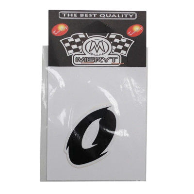 Autocollant adaptable numéro 0 noir L 5,5 cm