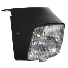 Phare complet adaptable 12 volt noir pour cyclomoteur Peugeot 103 MVL, Vogue, Chrono