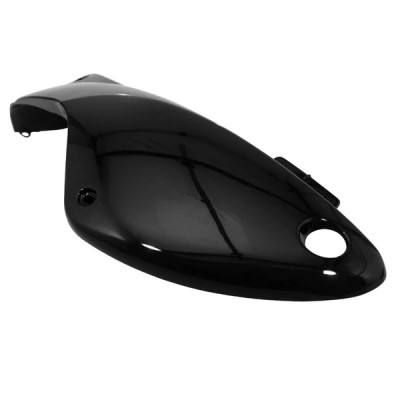Coque arrière gauche noir brillant adaptable pour scooter Peugeot 50 TKR, TREKKER 2007+