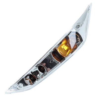 Clignotant avant gauche transparent adaptable homologué CE pour scooter Piaggio 50 Zip 2000+