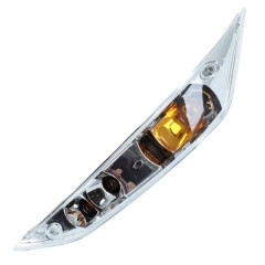 Clignotant avant gauche transparent adaptable homologué CE pour scooter Piaggio 50 Zip 2000+