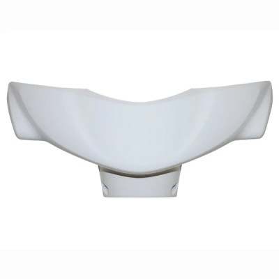 Couvre guidon adaptable blanc brillant MBK 50 Ovetto 2008-2010 / Yamaha 50 Neos 2008-2010