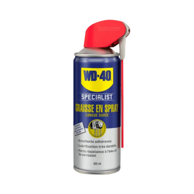 Graisse aérosol WD-40 longue durée spécialist 400ml - jet double position