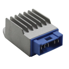 Régulateur de tension adaptable connecteur bleu 5 fiches Derbi 50 Senda 2006+, GPR 2006+, Gilera 50 SMT 2003+, RCR 2003+, Aprilia 50 RS 2006+, RS4 2012+