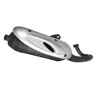 Pot d'échappement Sito complet avec collecteur pour scooter Peugeot Kisbee 4T 50cc 2010-2020 (avec support sonde lambda)