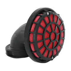 Filtre à air adaptable noir fixation coudée 90° diamètre 32 mm