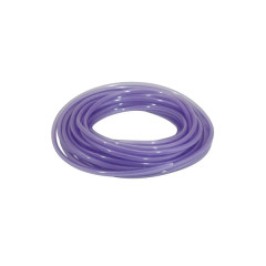 Durite essence adaptable double épaisseur violet translucide résistante aux hydrocarbures (rouleau 10m)