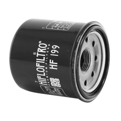 Filtre à huile Hiflofiltro HF199 65x77mm pour Indian 1200 Scout ABS 2020 et Polaris 550 Sportsman 2011-2014