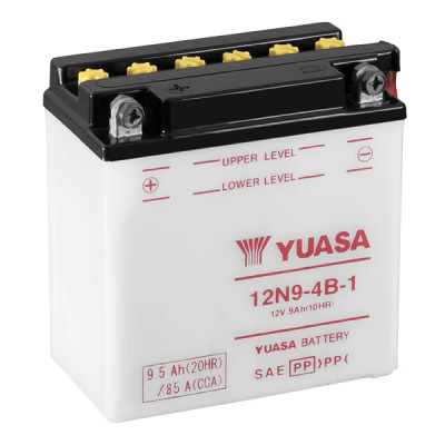 Batterie Yuasa 12N9-4B-1 12V 9.5Ah pour archive motorcycle 50-125-250cc