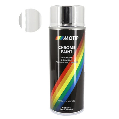 Bombe de peinture Motip effet chrome 400ml (04060)