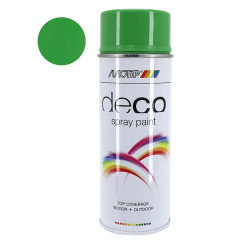 Bombe de peinture Motip glycérophtalique brillant vert pomme 400ml (derbi)