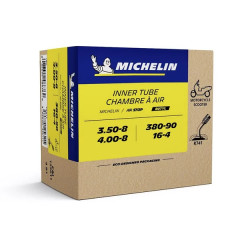 Chambre à air scooter Michelin 8 pouces 3.50x8 4.00x8 8B1 valve coudée 150°