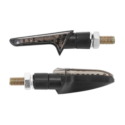 Clignotants x2 adaptable homologués à leds couleur noir