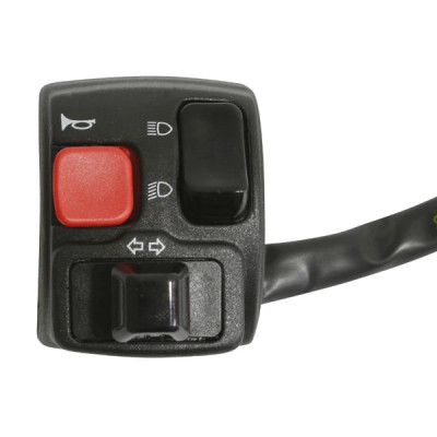 Commodo gauche Domino adaptable MBK 50 Booster, NG, Stunt, Yamaha 50 BWS, BW Bump, Slider à partir de 2000