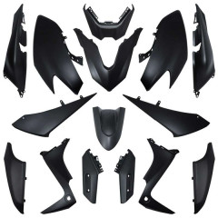 Kit carrosserie TNT noir mat 15 pièces Yamaha TMAX 530cc 2017-2019 SX/DX