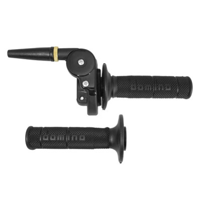 Poignée de gaz Domino HR Cross 2T avec protection et revêtements