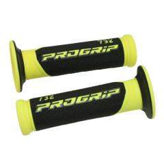 Revêtement poignée ProGrip 732 double densité fluo jaune noir closed end (la paire)