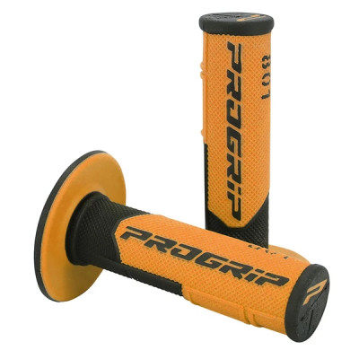 Revêtement poignée ProGrip 801 double densité noir/orange (x2)