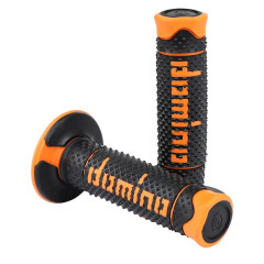 Revêtements poignée Domino bi-composants noir/orange 120mm A260