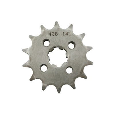 Pignon 14 dents Teknix 428 adapté pour Derbi 50 Senda/GPR/GSM après 1999