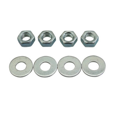 Ecrou de culasse adaptable M7x100 (jeu de 4 avec rondelles) pour Minarelli 50 AM6, Derbi, Peugeot 103, MBK 51, Motobecane