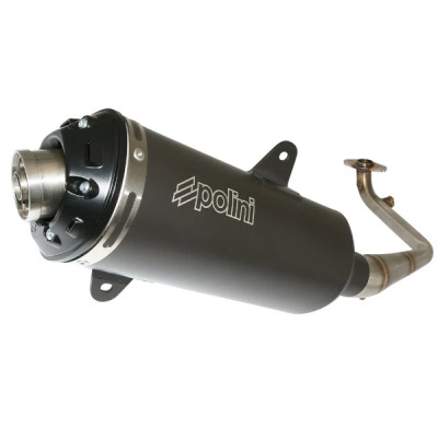 Pot inox noir Polini 125 SYM Joymax 125i après 2015 - Réf: 190.0058