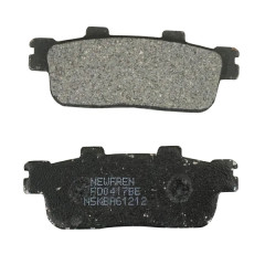 Plaquettes de frein Newfren ELITE ORGANIQUE AR pour KYMCO 50 PEOPLE S 2006-2008, PEUGEOT 125 LXR 2010, SYM 125 GTS 2006-2020, 125 JOYMAX SPORT 2016, 200 HD EVO 2011 (FD0417BE)