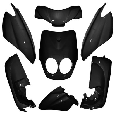 Kit carrosserie adaptable noir (7 pièces) pour scooter OVETTO/NEOS après 2011