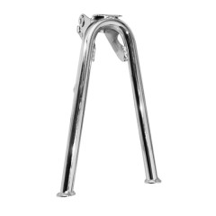 Béquille centrale adaptable chrome h265mm sans vis fixation pour mobylette Peugeot 103 MVL/Vogue
