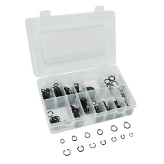 Coffret de circlips adaptable 625 pièces - extérieur D8-15, intérieur D9-15