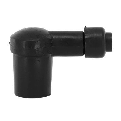 Fil bougie adaptable noir (0.50m) + antiparasite caoutchouc étanche diameter 7 mm