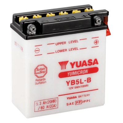 Batterie Yuasa YB5L-B 12V 5Ah (livré sans acide)