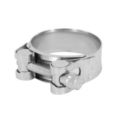 Collier d'échappement adaptable inox 52-55 mm