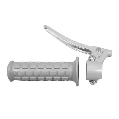 Poignée frein adaptable gris avec levier alu vintage