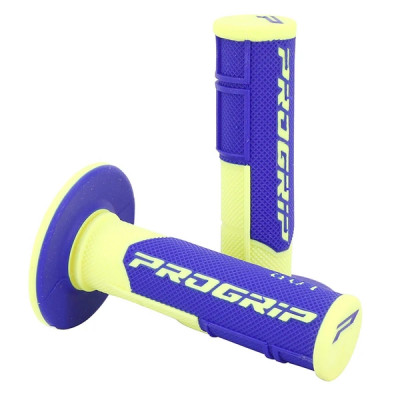 Revêtements poignées ProGrip 801 double densité jaune fluo / bleu 115mm
