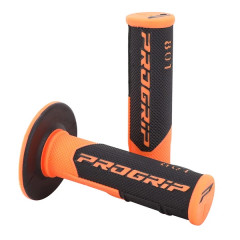 Revêtements poignées ProGrip 801 double densité orange fluo / noir 115mm