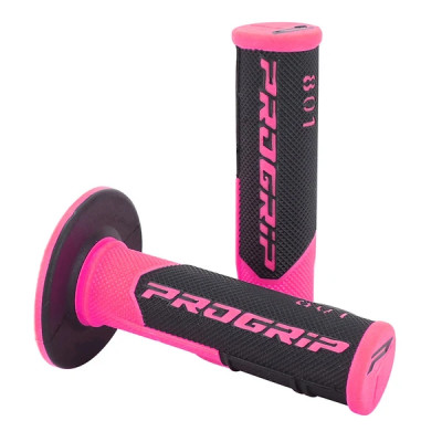 Revêtements poignée ProGrip 801 double densité rose/noir 115mm